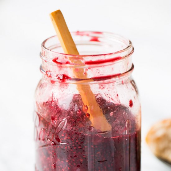 Berry chia seed jam