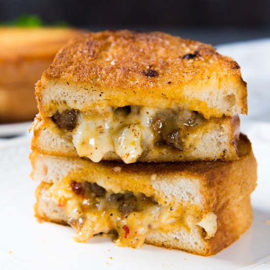 Beef Grilled Cheese Sandwich