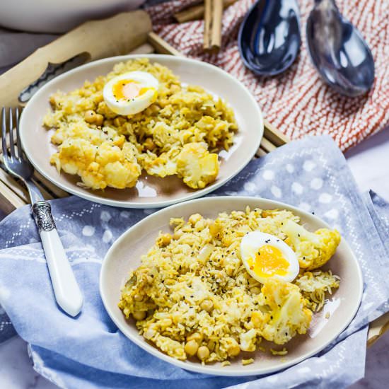 Biryani with Cauliflower & Chickpea