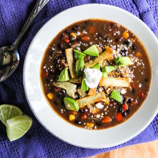 Vegetarian Black Bean Soup