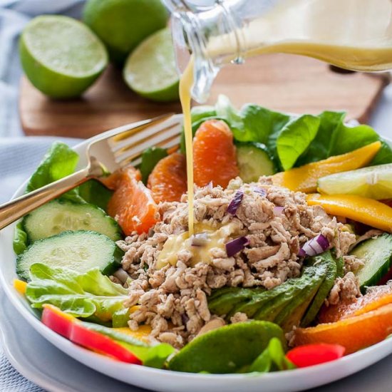 Shredded Jerk Chicken Salad