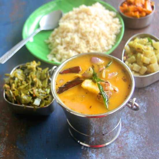 Jackfruit, raw mango curry