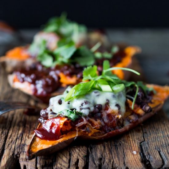 BBQ Chicken Sweet Potatoes