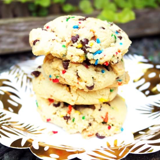 Moist and Chewy Funfetti Cookies