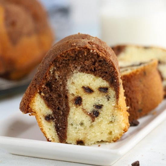 Chocolate Chip Marble Bundt Cake