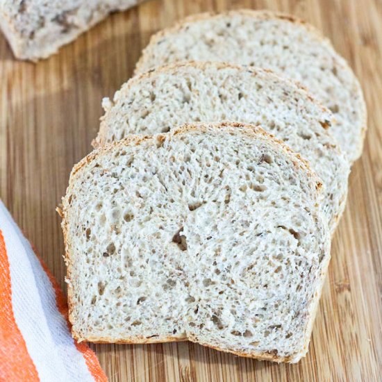 LIGHT CARAWAY RYE BREAD