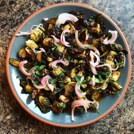 Brussels Sprouts with Harissa