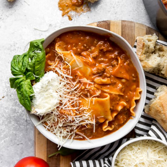 Lasagna Soup