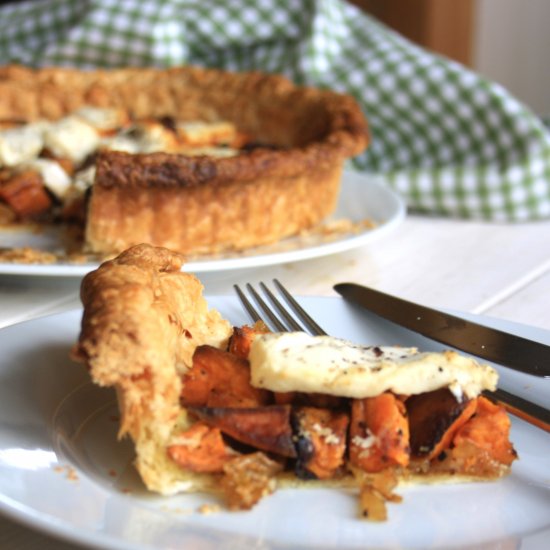 Sweet Potato Tart with Goat Cheese