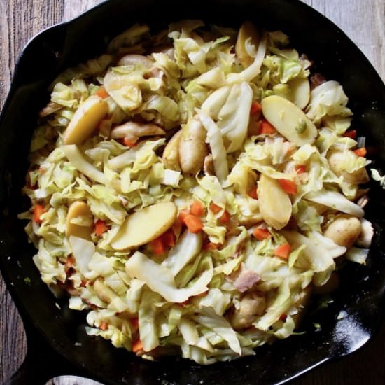 Braised Cabbage and Potatoes