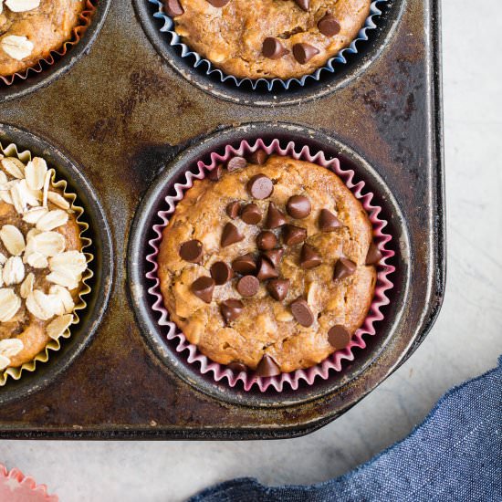 Flourless Peanut Butter Muffins