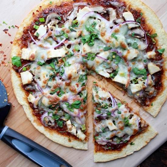 Korean BBQ Cauliflower Pizza