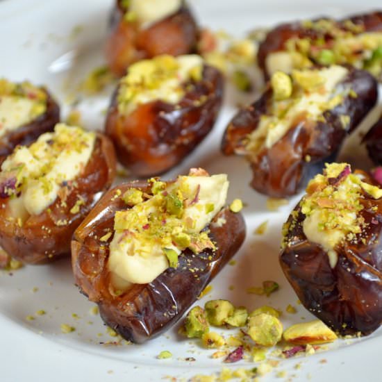 Hummus Stuffed Dates