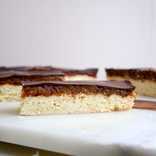 Healthier Caramel Shortbread