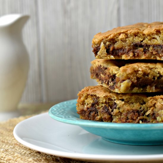 Chocolate Chip Coconut Bars Recipe