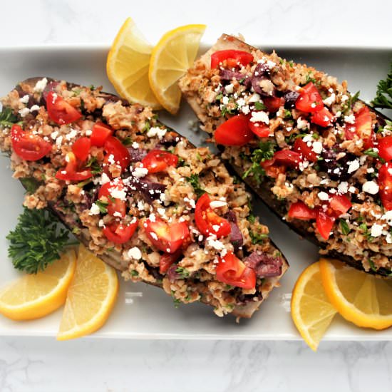 Mediterranean Stuffed Eggplant