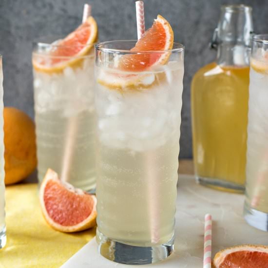 Homemade Grapefruit Soda