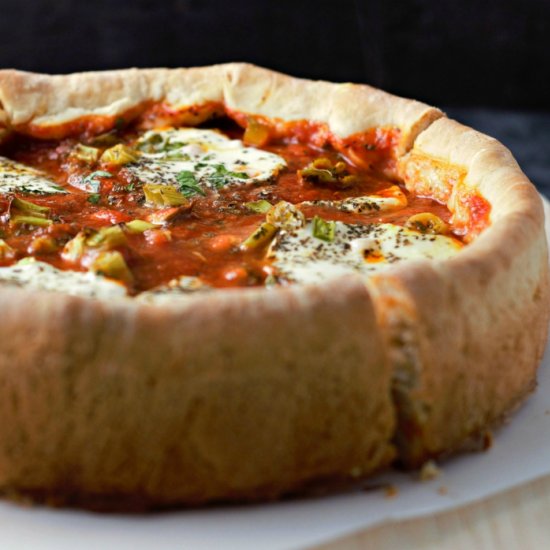 Easy Deep Dish Pizza