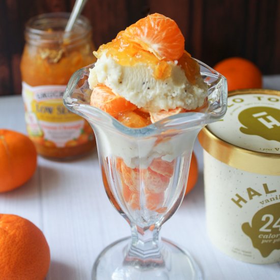 Light Orange Creamsicle Sundaes