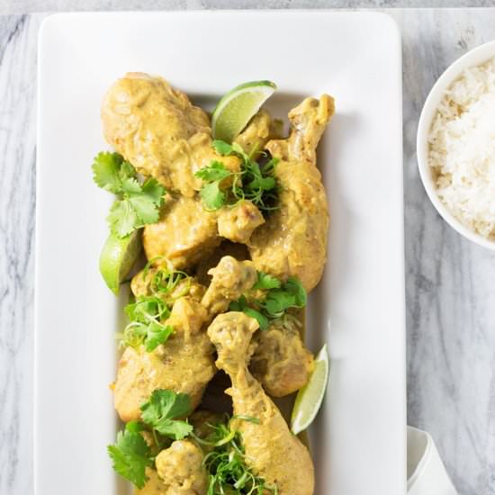 Coconut Curry Chicken Legs