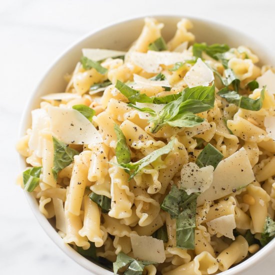 Lemon Basil Pasta Salad