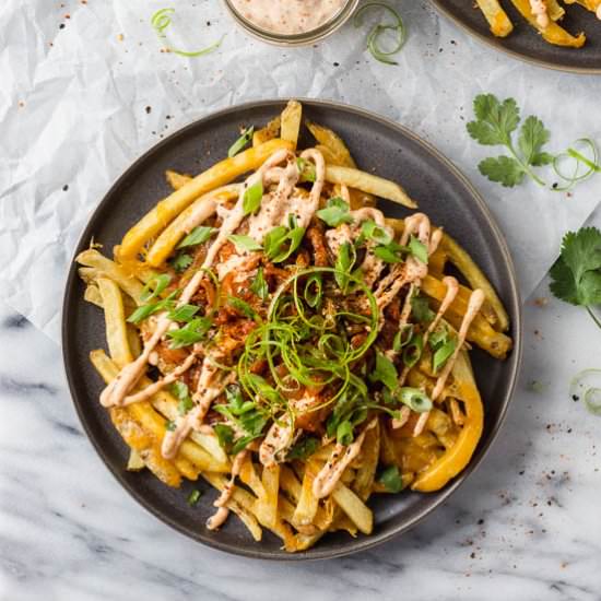 Loaded Kimchi Fries