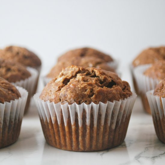 Healthy Banana Coconut Muffins