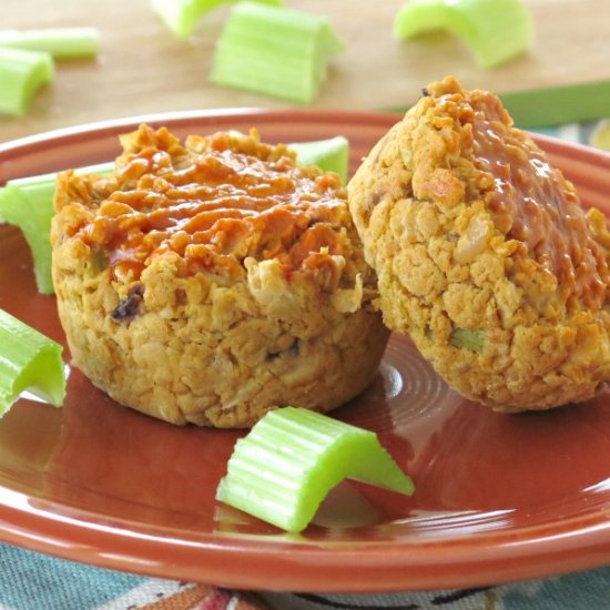 Zesty Meatless Meatloaf Muffins