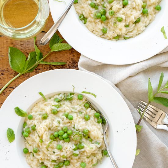 Spring Pea Risotto