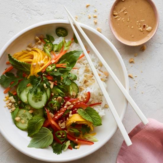 Veggie Spring Roll Bowl