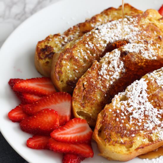 Vegan French Toast w/ Aquafaba