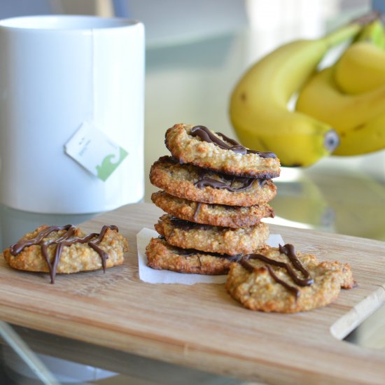 paleo  banana coconut cookies