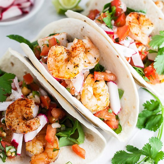 Sheet Pan Shrimp Tacos