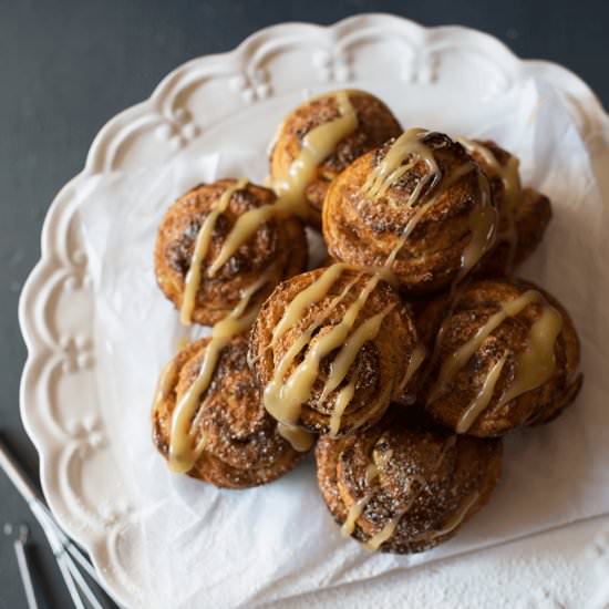 Cinnamon and Nutella Buns