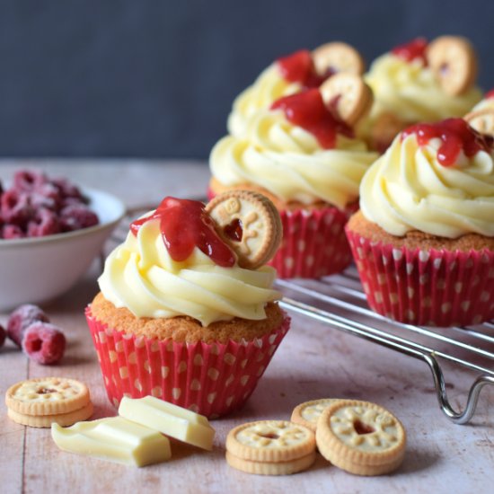 Jammie Dodger Cupcakes