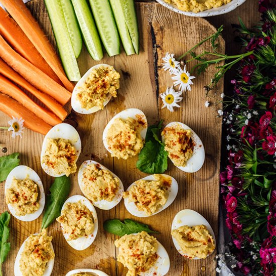 Hummus Deviled Eggs