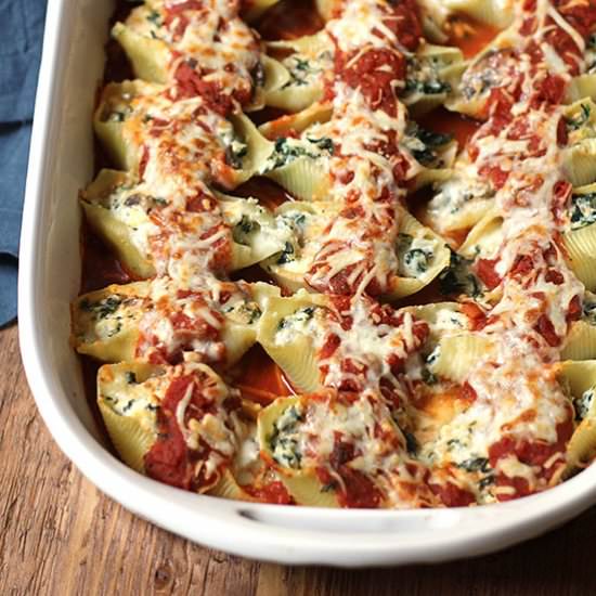 Turkey & Spinach Stuffed Shell