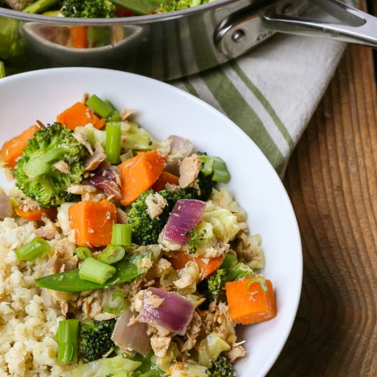 Tuna and Vegetable Stir-Fry