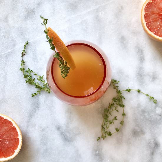 Grapefruit Brulee Mocktail