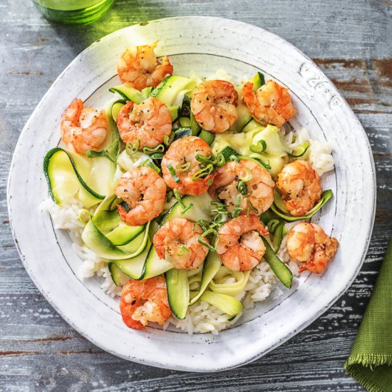 Shrimp and Zucchini Ribbons