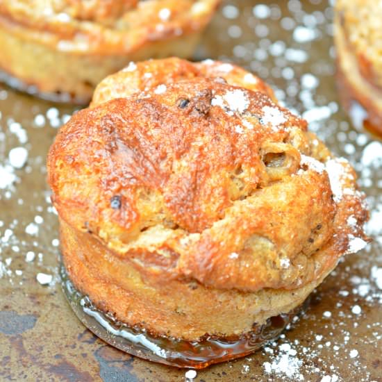 Salted Caramel Panettone Muffins