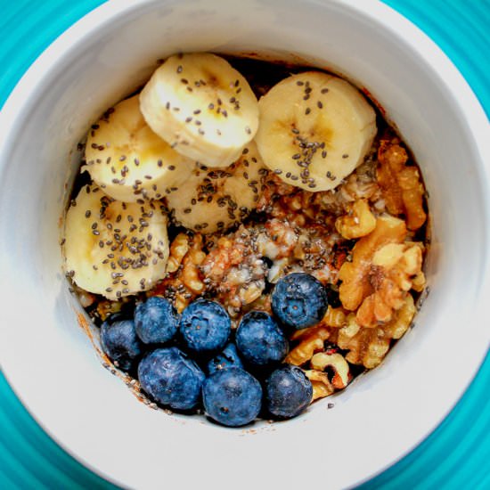 Cinnamon Blueberry Breakfast Bowl