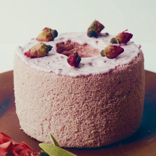 Rose Tea Chiffon Cake