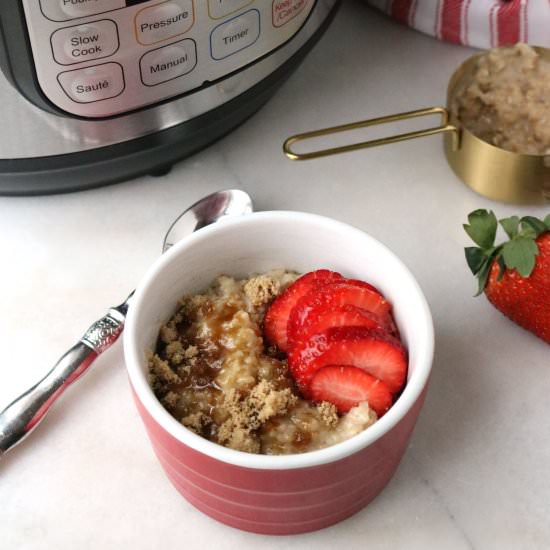 Instant Pot Steel Cut Oatmeal