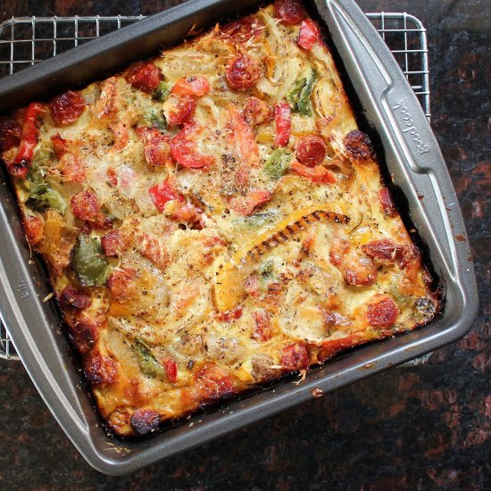 Savory Breakfast Bread Pudding