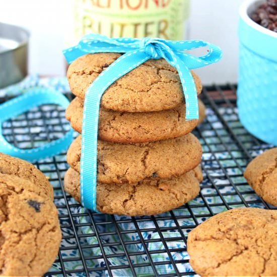 Flourless Almond Raisin Cookies