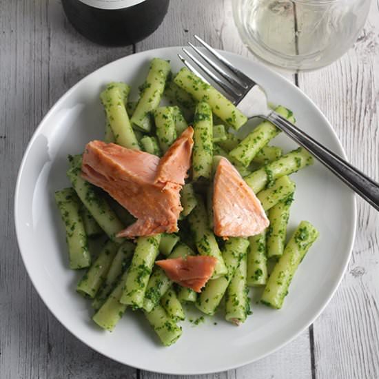 Salmon Pesto Pasta