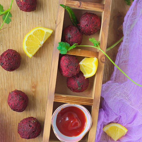 Spicy Beet Balls