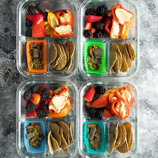 No Cook Vegan Bento Snack Box