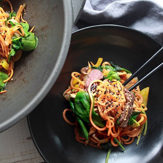 Korean Sweet Potato Noodles & Beef